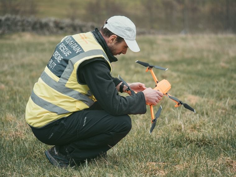 SARAA pilot performing pre-flight equipment checks